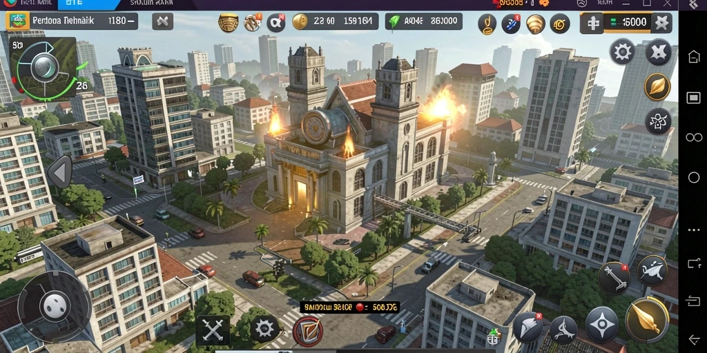 Gameplay seru menara pertahanan dalam 8180 yang menantang.