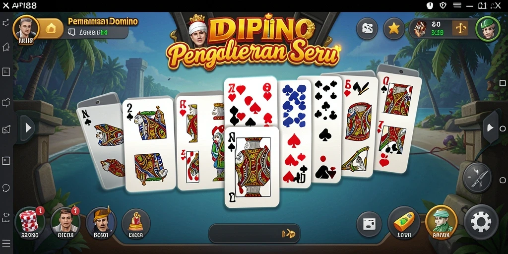 Screenshot gameplay API88 yang menampilkan serunya permainan Domino.