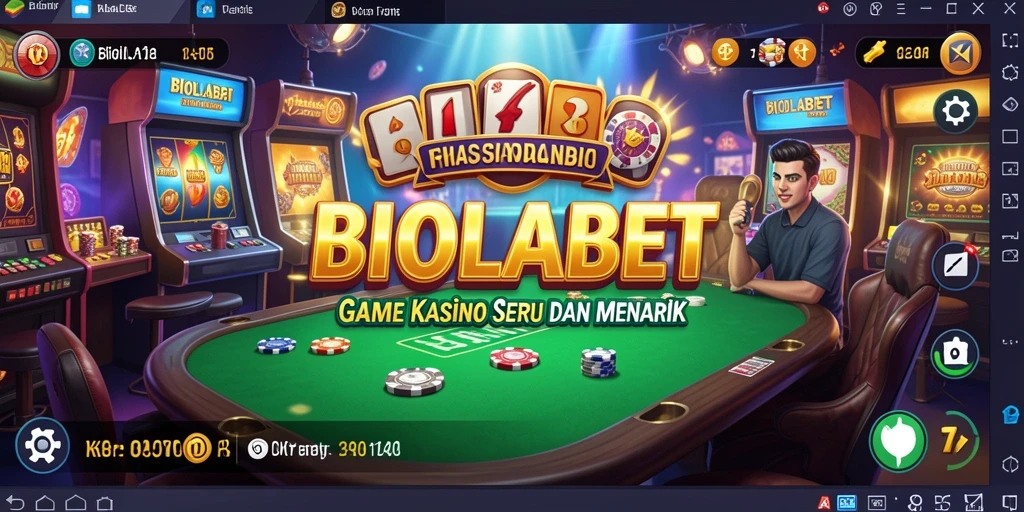 Tampilan gameplay seru di BIOLABET dengan berbagai permainan Kasino.