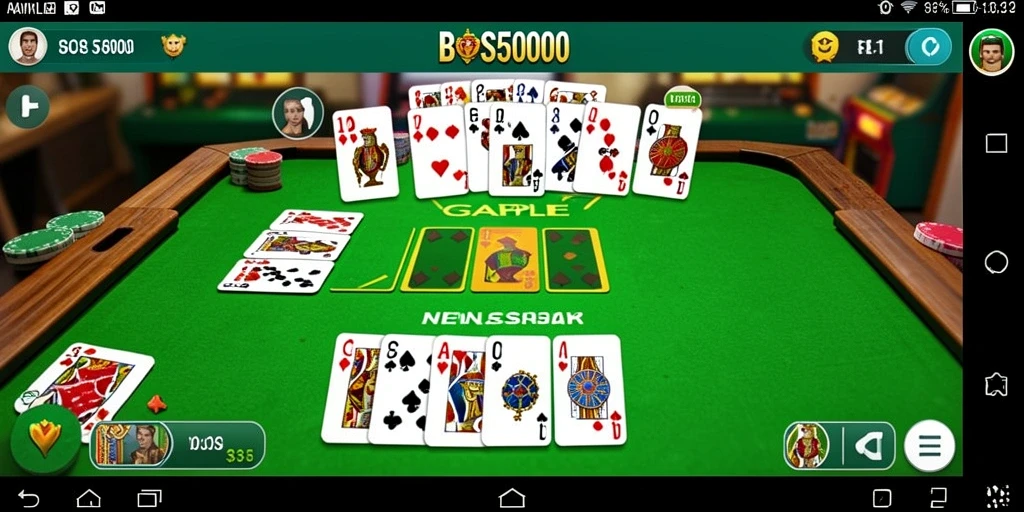 Screenshot gameplay menampilkan keseruan permainan Gaple.