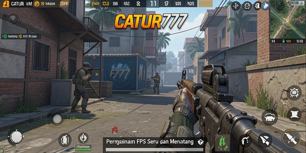 Cuplikan gameplay seru di CATUR777 dengan aksi FPS mendebarkan.