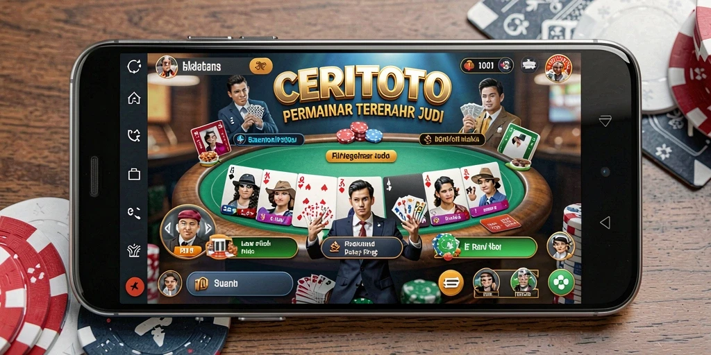 Screenshot CERITOTO menampilkan aksi bermain Poker yang menarik.