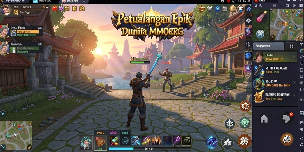 Gameplay seru H03 dengan pertarungan epik dan dunia fantastis.