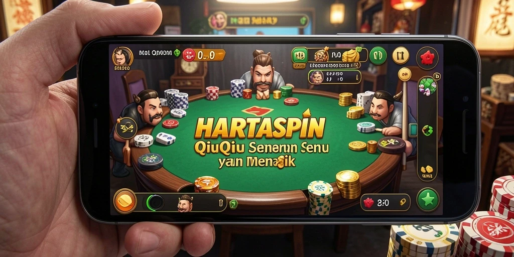Screenshot gameplay HARTASPIN yang seru dalam permainan QiuQiu.