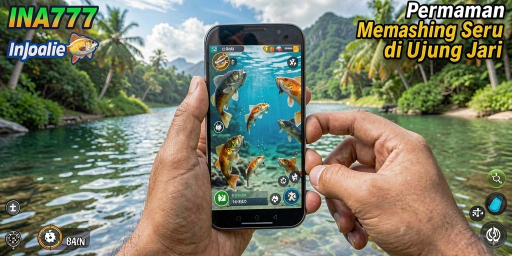 Tangkapan layar INA777 menampilkan momen seru saat memancing ikan besar.