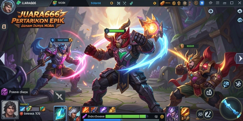 Screenshot gameplay JUARA666 dengan aksi berbasis tim yang mendebarkan.