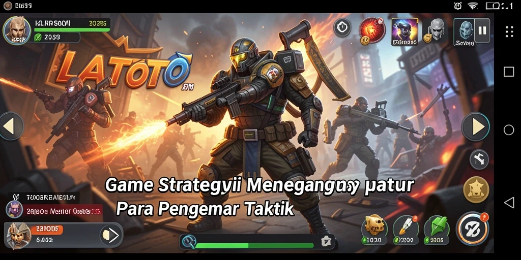 Tampilan gameplay LATOTO yang menegangkan dan strategis.