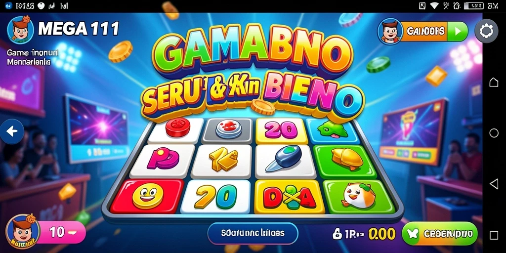 Tampilan gameplay seru di MEGA111, siap bersenang-senang!