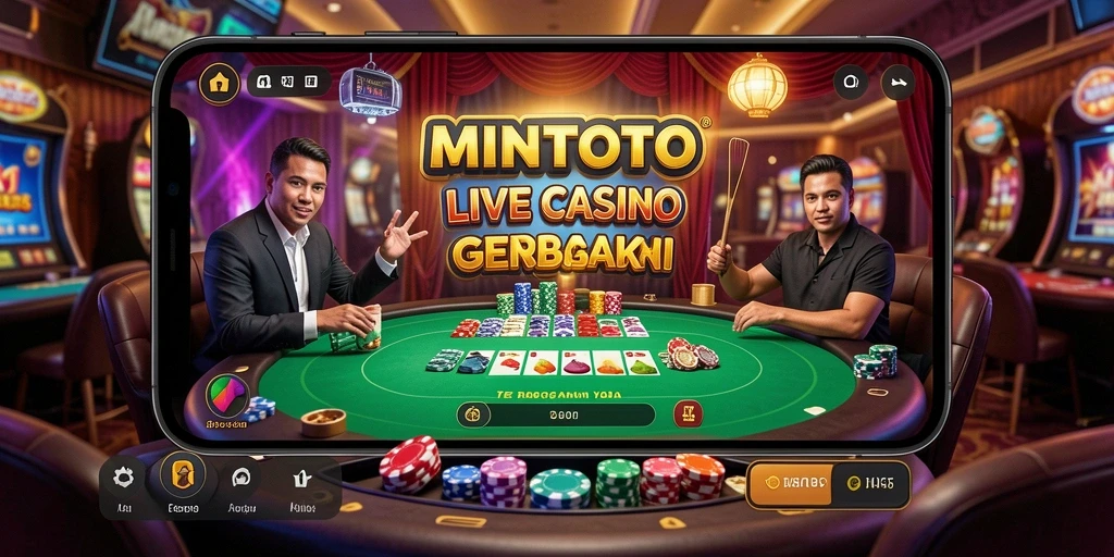 Tampilan gameplay Live Casino MINTOTO yang mendebarkan dan interaktif.