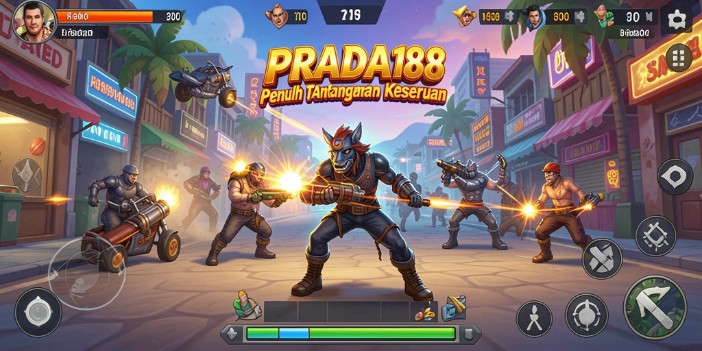 Tampilan seru gameplay PRADA188 yang penuh aksi dan warna.