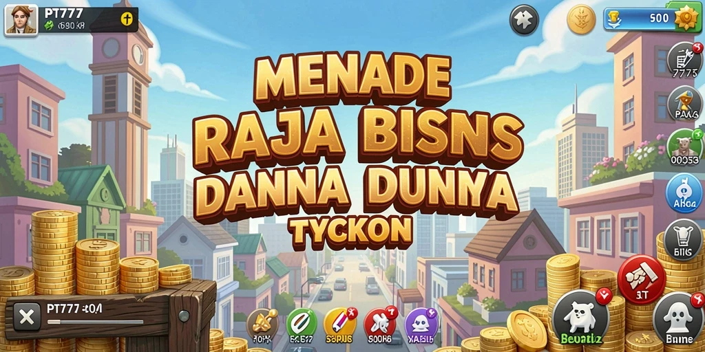 Screenshot utama PT777 menampilkan gameplay Tycoon yang dinamis dan menarik.
