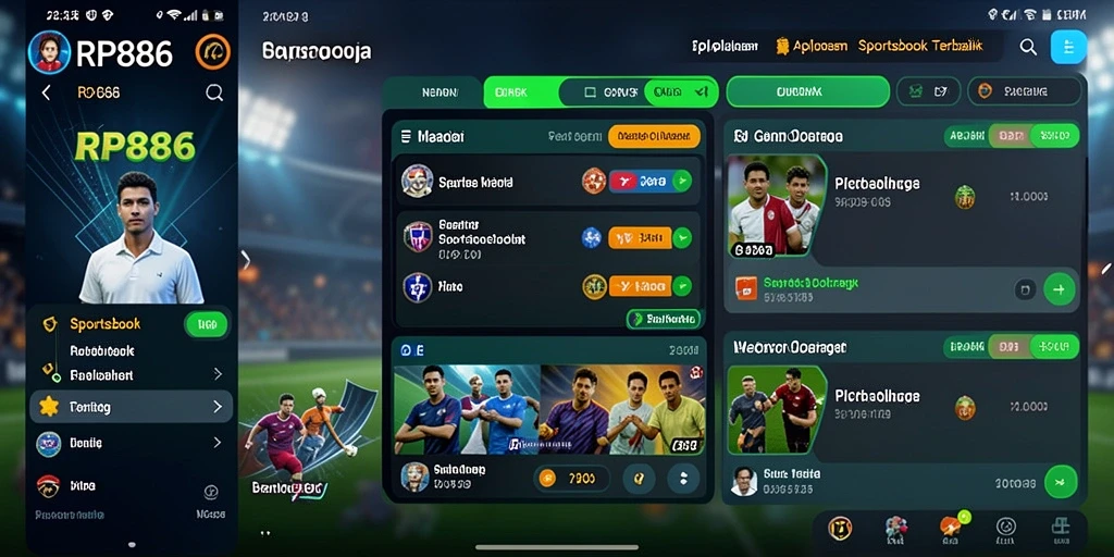 Tampilan gameplay RP886 yang menarik dalam taruhan olahraga.
