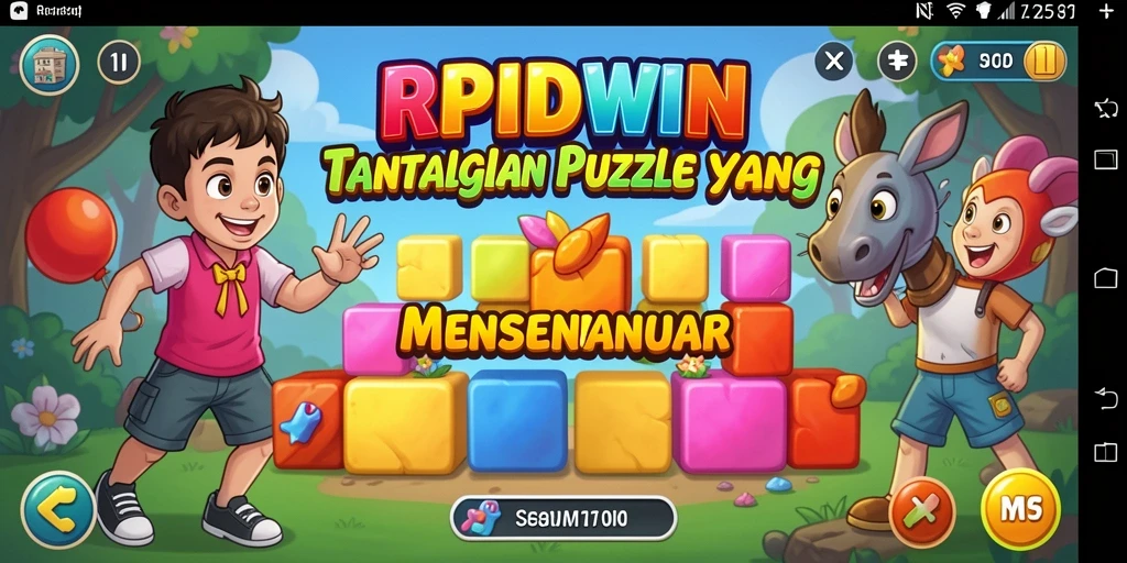Screenshot gameplay RPIDWIN menampilkan siklus teka-teki yang memikat.