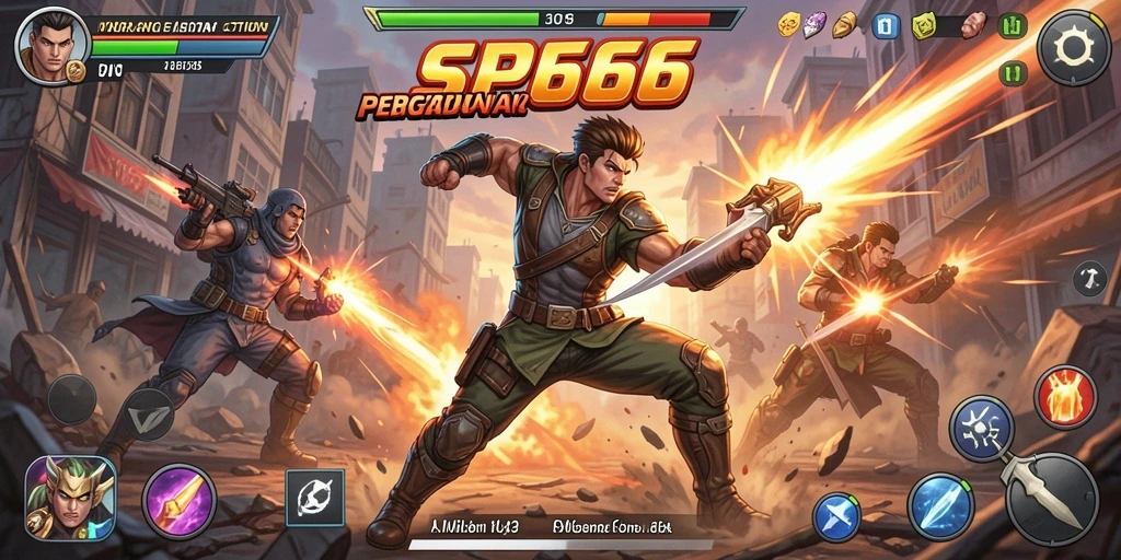 Tampilan gameplay SP666 yang penuh aksi dan mendebarkan.