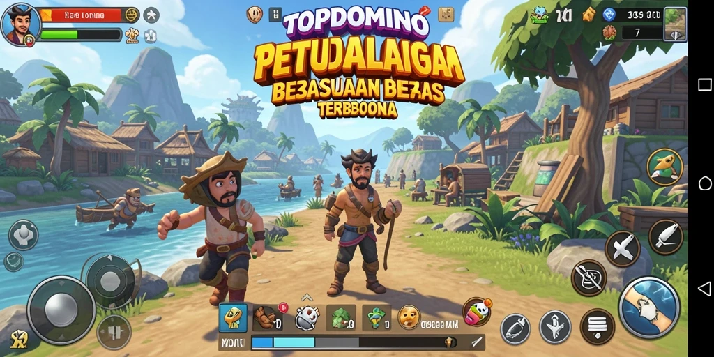 Tampilan gameplay seru dalam dunia terbuka TOPDOMINO.