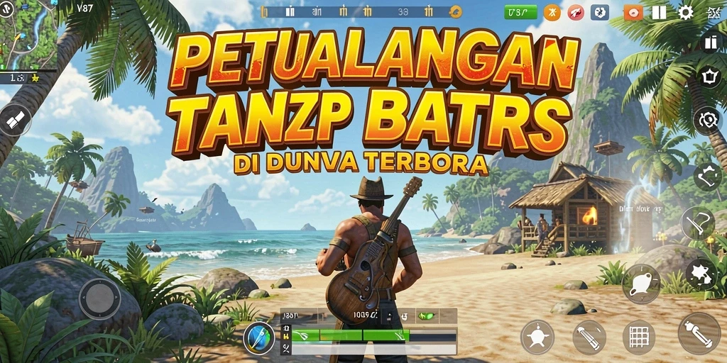 Gameplay V87 yang menampilkan eksplorasi dalam dunia terbuka yang luas.
