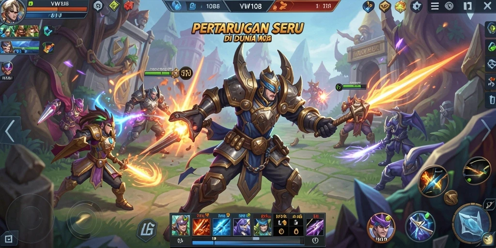 Tampilan menarik dari gameplay VW108 yang intens dan seru.